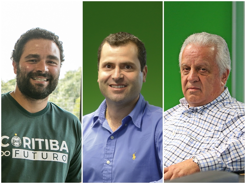 Samir Namur, Pedro Castro e João Carlos Vialle: um dos três será o novo presidente do Coritiba. | Arquivo/Gazeta do Povo