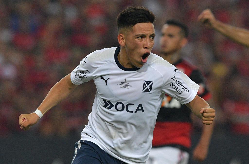 Barco comemora o gol do título argentino. | CARL DE SOUZA/AFP