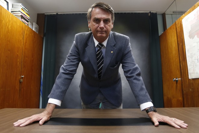 Bolsonaro diz que está 90% fechado com o PSL. | Igor Estrela/Estadão Conteúdo