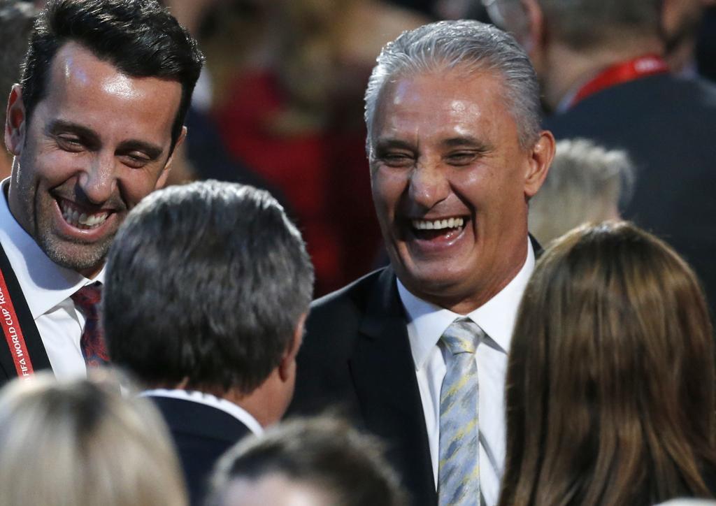 Tite durante o sorteio dos grupos da Copa do Mundo. | ALEXANDER ZEMLIANICHENKO/ESTADÃO CONTEÚDO