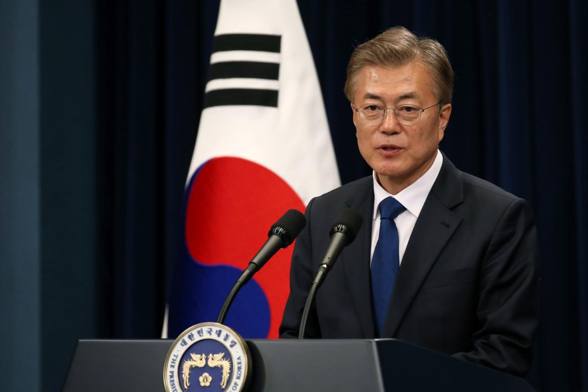 Presidente da Coreia do Sul, Moon Jae-in. | Jeon HanKorea.net
