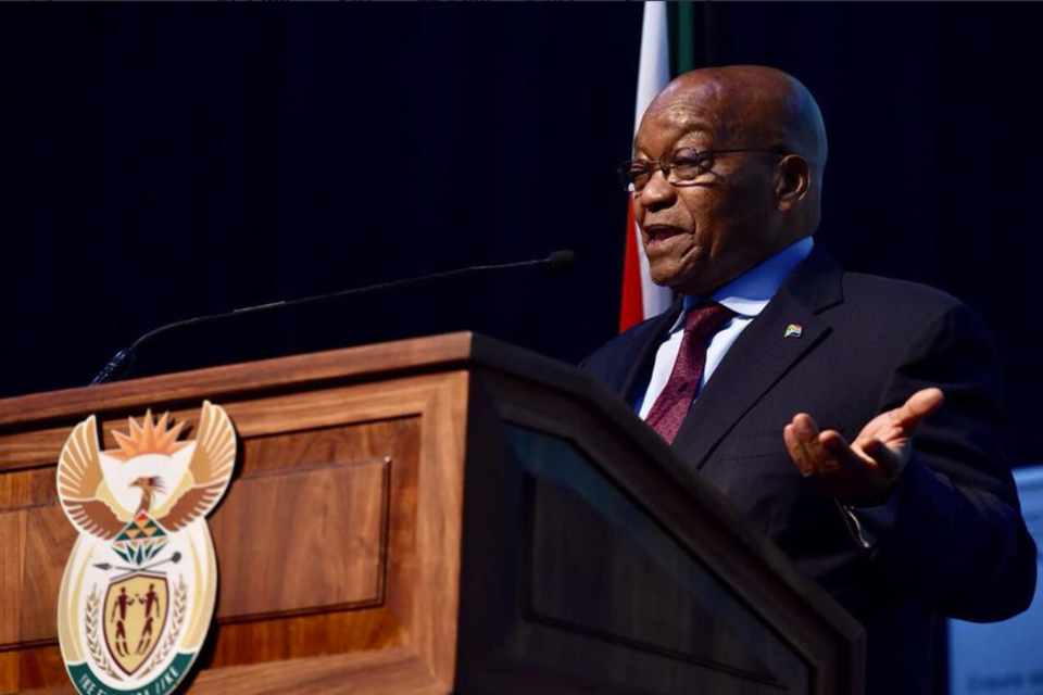Presidente da África do Sul, Jacob Zuma, já sobreviveu aos pedidos da oposição para que o Congresso o removesse do cargo. | Twitter/Governo da África do Sul