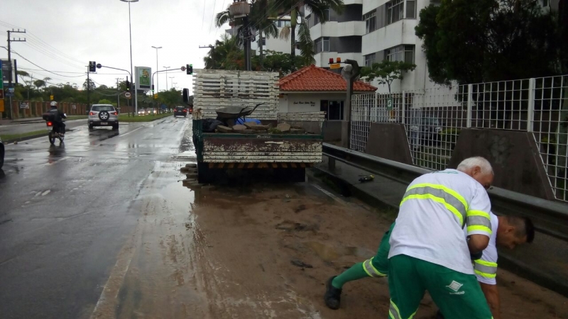 Limpeza das ruas em Florianópolis | Divulgação:Paulo Dalzotto/Prefeitura de Florianópolis