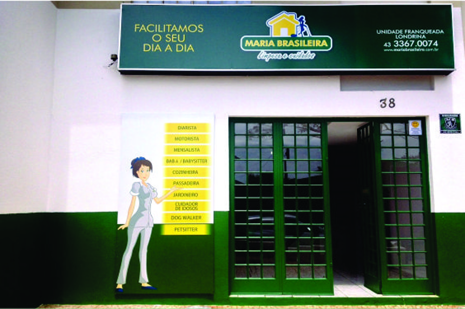 Unidade da Maria Brasileira, rede que fornece profissionais de limpeza e serviços gerais e é opção para empreendedores de cidades pequenas. | Reprodução/Portal Sua Franquia/