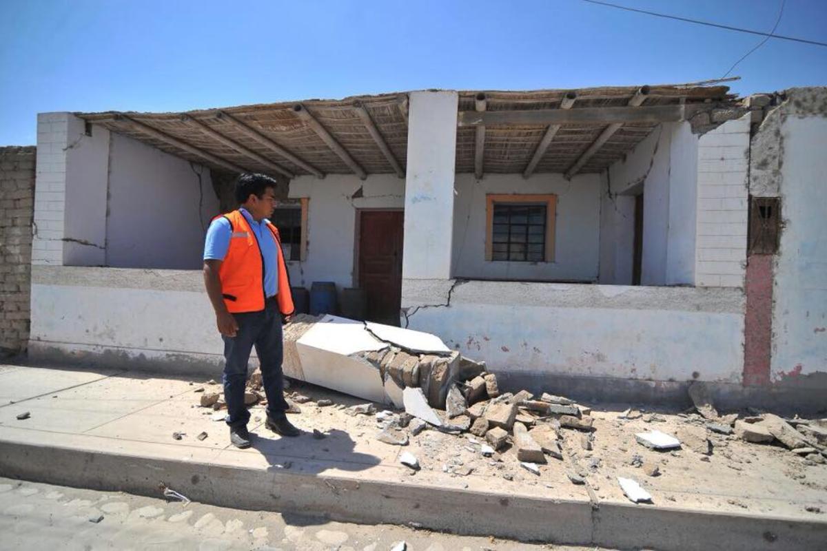 Fiscal do governo inspeciona danos na região de Arequipa, no Peru. | DivulgaçãoGobierno Regional de Arequipa