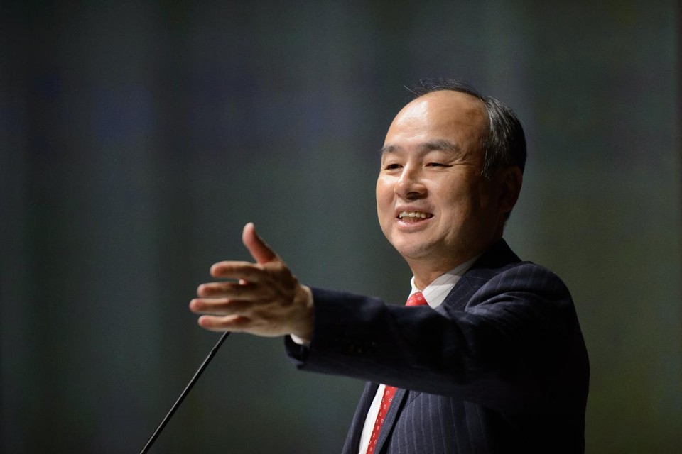 Masayoshi Son, em um evento em Tóquio. | Akio Kon/
Bloomberg