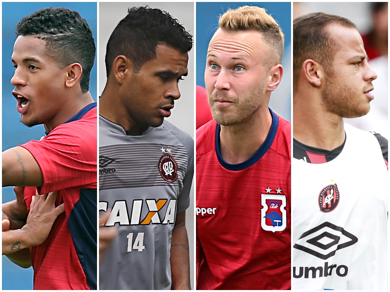 Feijão, Ederson, Alemão e Felipe Dorta: esperanças de gols. | Arquivo Gazeta do Povo