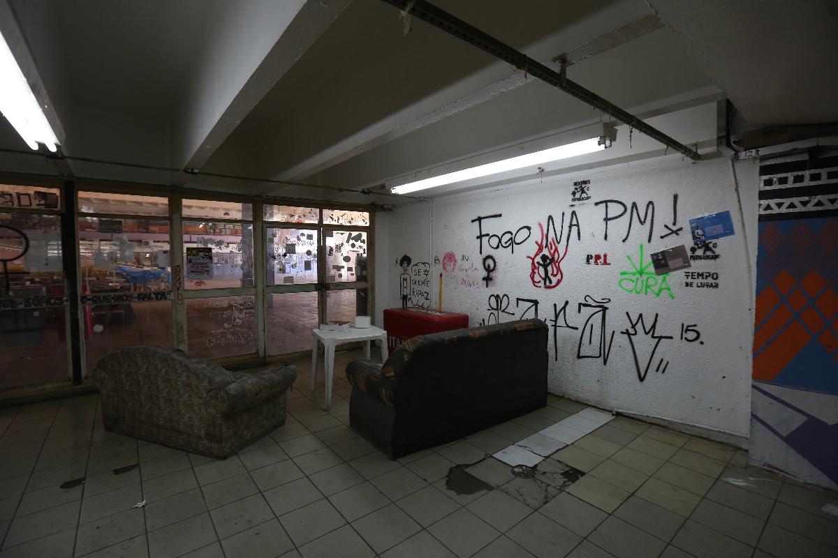 Pichações em centro acadêmico na USP | Ricardo Matsukawa