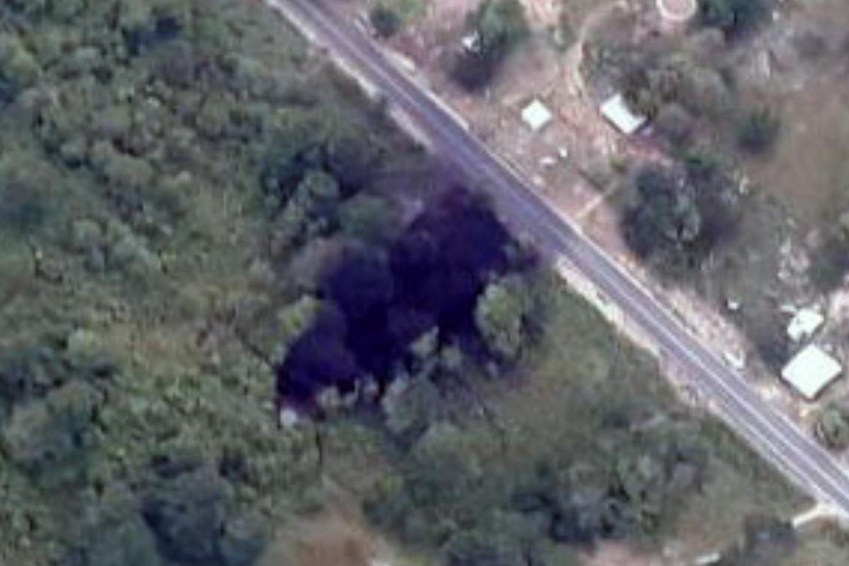 Imagem de satélite mostra o local, alvo de ataque do Exército de Libertação Nacional (ELN) | HO/AFP