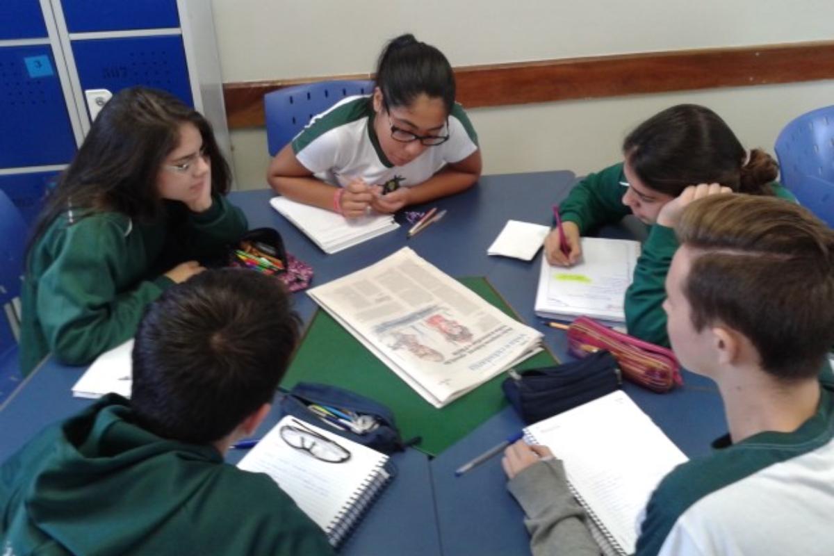 Alunos de produção textual do SESI utilizam a metodologia do Ler e Pensar | Divulgação