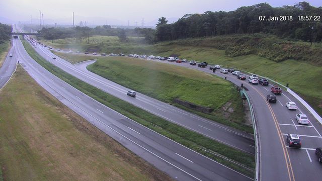 Há lentidão na saída do litoral paranaense em direção à BR-277 | Divulgação/Ecovia