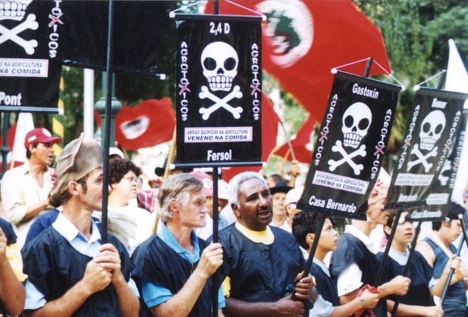 Protesto do MST contra agroquímicos: é preciso ter a mente aberta para aceitar opiniões divergentes, afirma especialista | HENRY MILLEO/GAZETA DO POVO