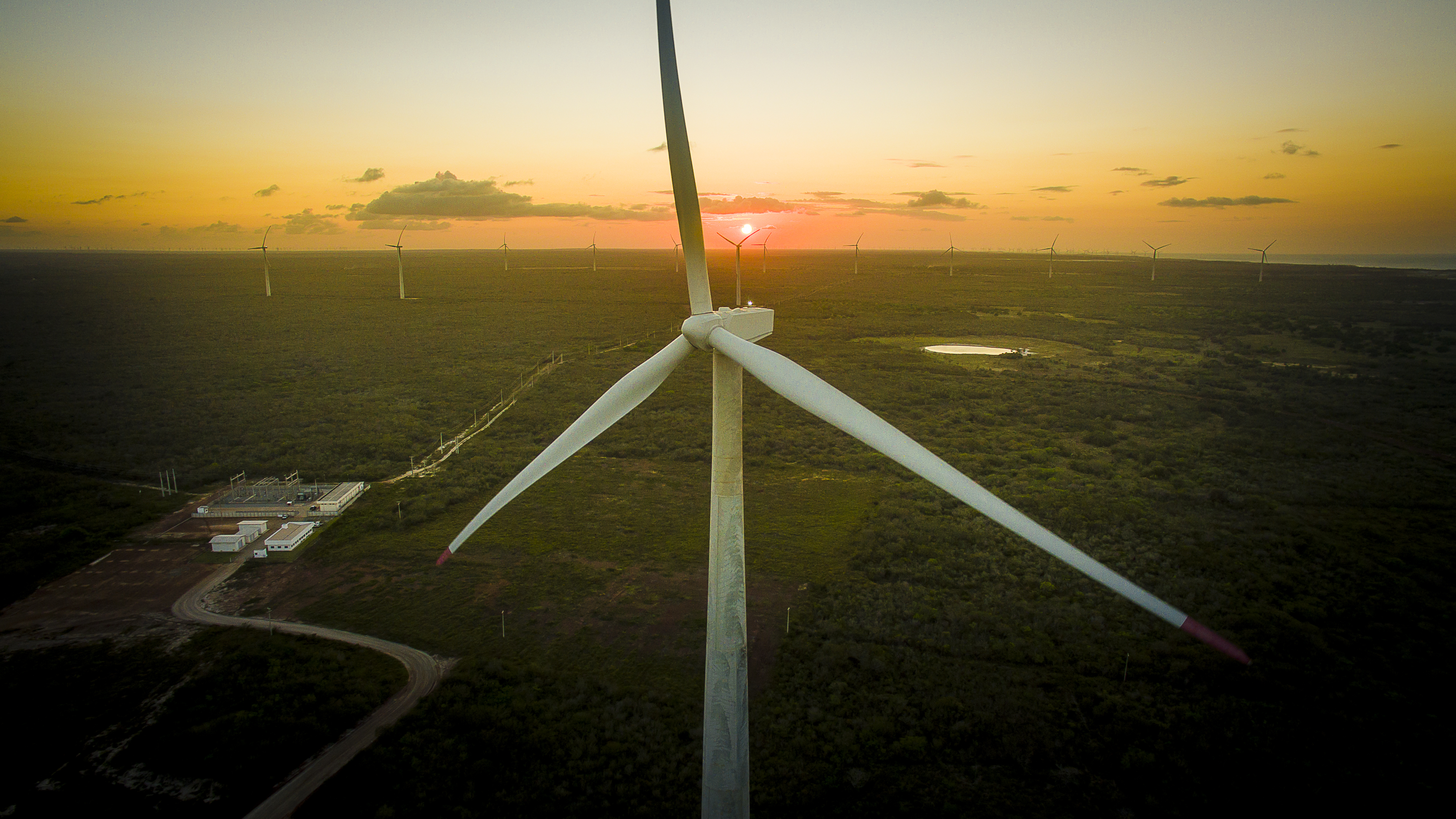 Vista de fazenda eólica da Voltalia no município de São Miguel do Gostoso, no Rio Grande do Norte | Alex Fernandes/