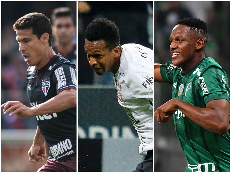 Hernanes, Jô e Mina: futebol brasileiro mais fraco. | /