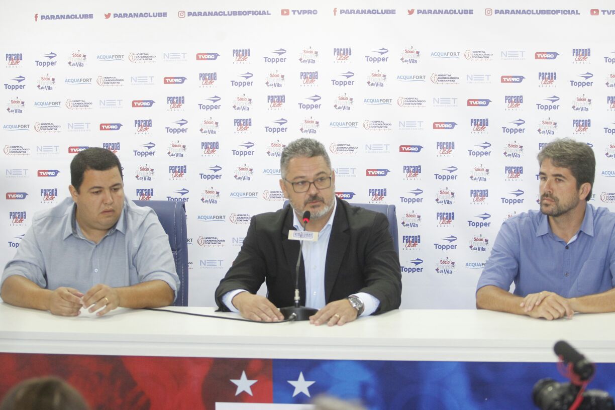 Leonardo Oliveira, Micale e Pastana: recomeço no Paraná. | /Daniel Caron/ Gazeta do Povo