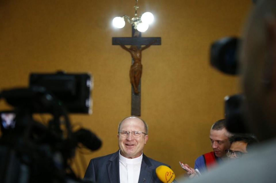 O arcebispo de Curitiba, dom José Antônio Peruzzo , lançou na manhã desta quarta-feira (14) a Campanha da Fraternidade 2018 | Aniele Nascimento/Gazeta do Povo
