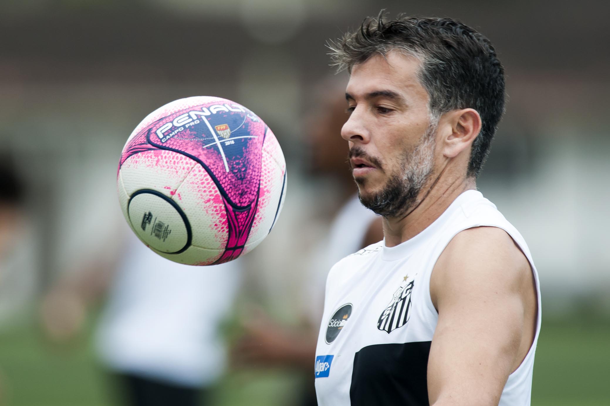 Leonardo Donizete, aos 35 anos, não conseguiu emplacar no Santos. | Ivan Storti/Santos FC