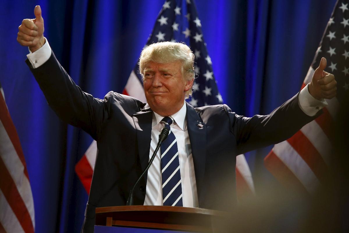 Trump discursa durante evento do Partido Republicano em Birch Run. Michigan, em agosto de 2015 | REBECCA COOK/REUTERS