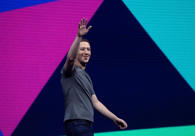 Mark Zuckerberg, CEO do Facebook, durante apresentação da F8, conferência anual da empresa para desenvolvedores. | Justin Sullivan/AFP