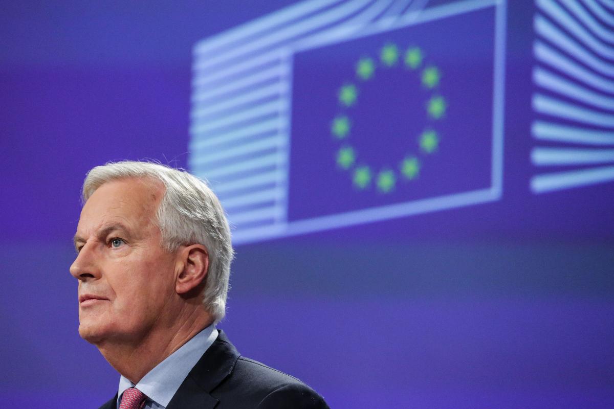 O negociador europeu, Michael Barnier | ARIS OIKONOMOU/AFP