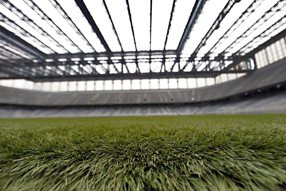 Grama sintética da Arena da Baixada deve ser liberada no Brasileirão 2018. | Albari Rosa/Gazeta do Povo