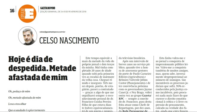 | Reprodução/Gazeta do Povo