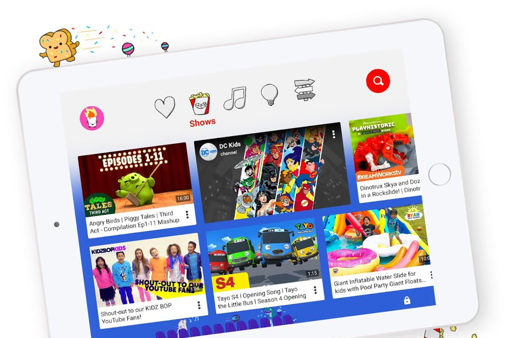 YouTube Kids é um app feito especialmente para crianças. | YouTube/Divulgação