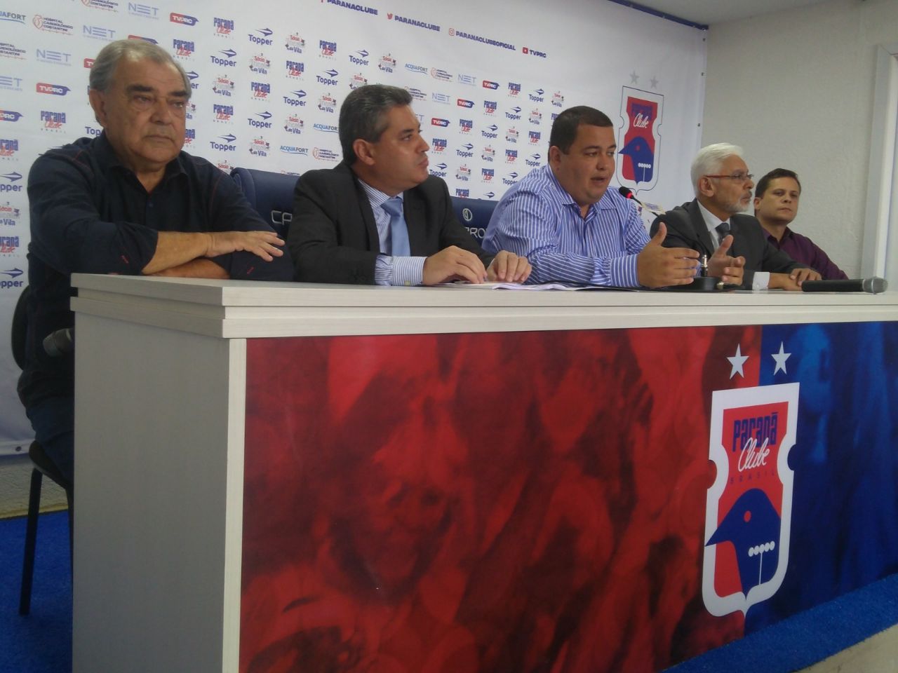 Luiz Carlos Casagrande, Luiz Berleze, Leonardo Oliveira, Benedito Barboza e Juliano Tempo | Gerson Klaina/Tribuna do Paraná
