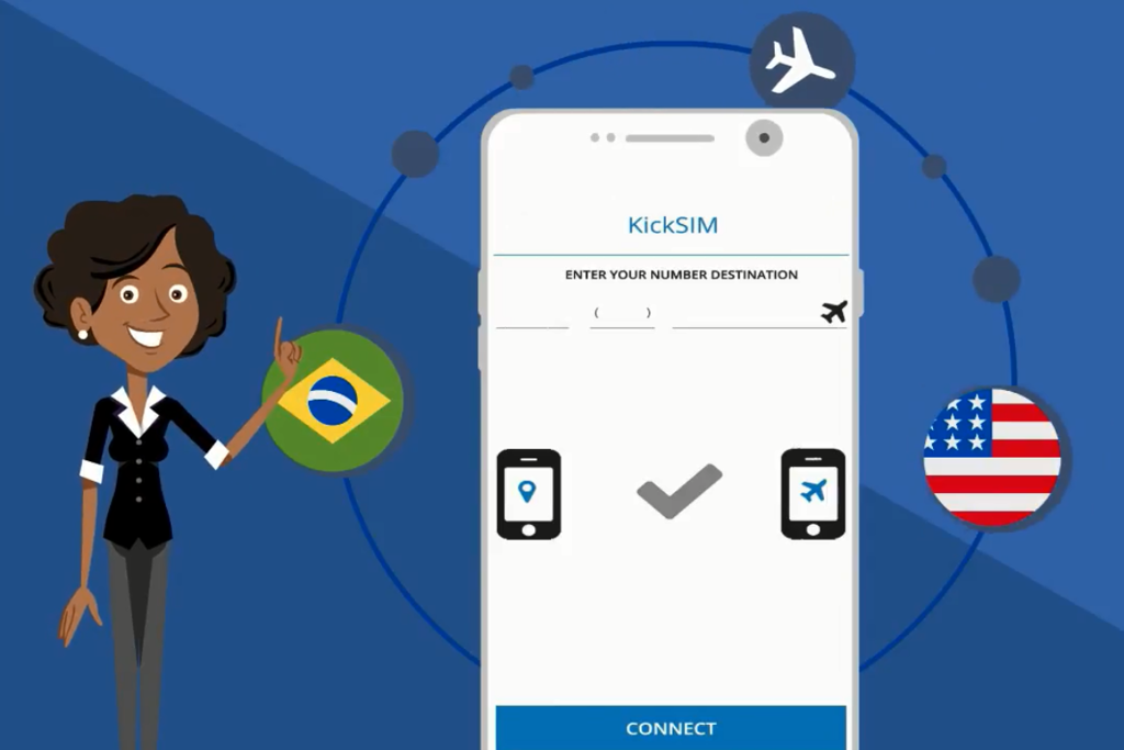 Kicksim faz sinal do celular viajar entre países como se fosse uma ligação local