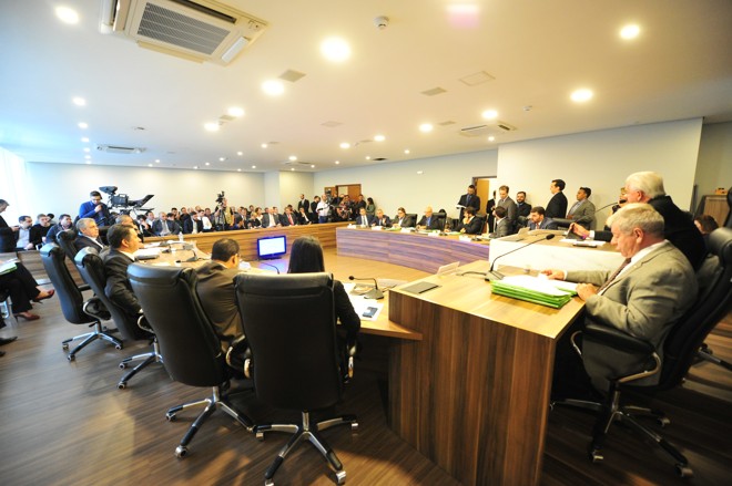 A Comissão de Constituição e Justiça (CCJ) em sessão | Pedro de Oliveira/Assembleia Legislativa