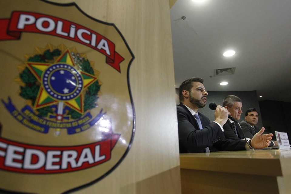 Terceira fase da Operação Carne Fraca:, batizada de a sobre a Operação Trapaça :  coletiva de imprensa foi realizada em Curitiba na manhã desta segunda-feira (5) | Daniel Caron/Gazeta do Povo
