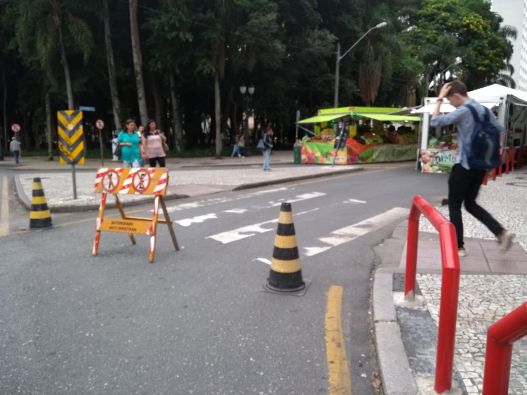 Travessa Jesuíno Marcondes, na Praça Osório, fica fechada até as 19h desta terça. | Prefeitura de Curitiba/