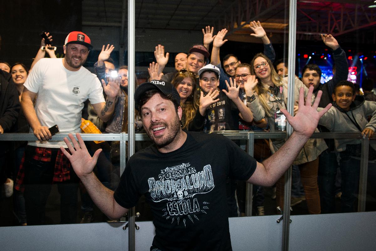 Danilo Gentili em evento realizado em Curitiba, em 2017. | Leticia Akemi/Gazeta do Povo