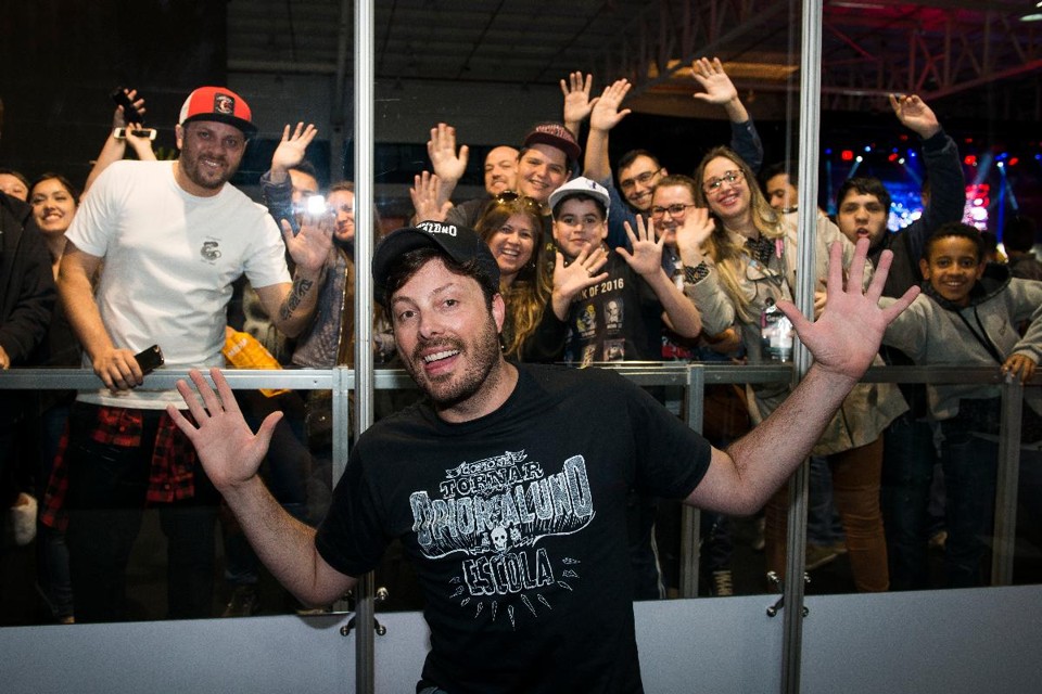Danilo Gentili em evento realizado em Curitiba, em 2017. | Leticia Akemi/Gazeta do Povo