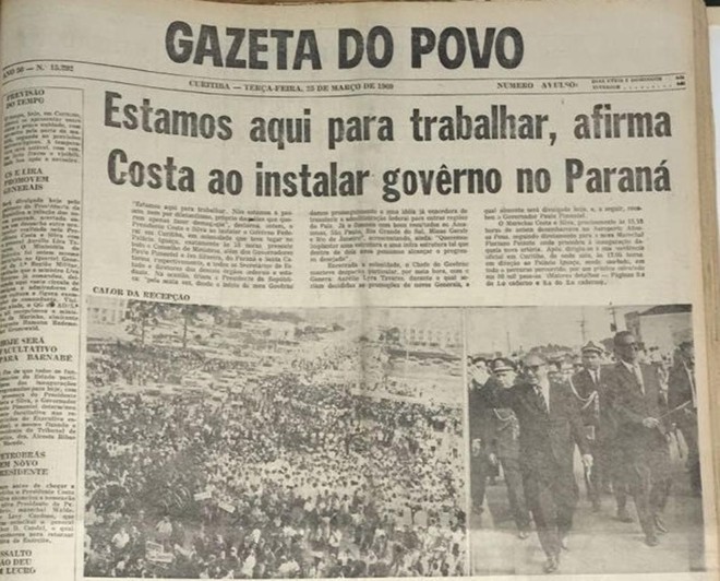 Detalhe da capa da Gazeta do Povo. | Janaína Batista/Gazeta do Povo
