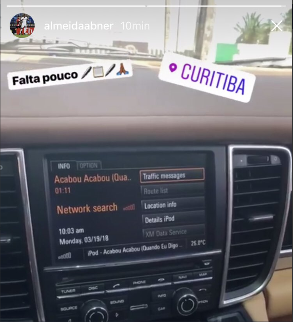 Postagem de Abner no Instagram. | /Reprodução
