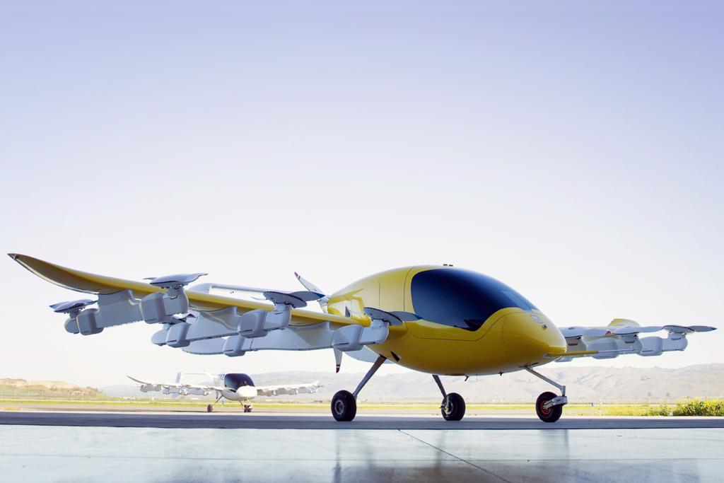 Cora, o carro voador do cofundador do Google. | Kitty Hawk/Divulgação