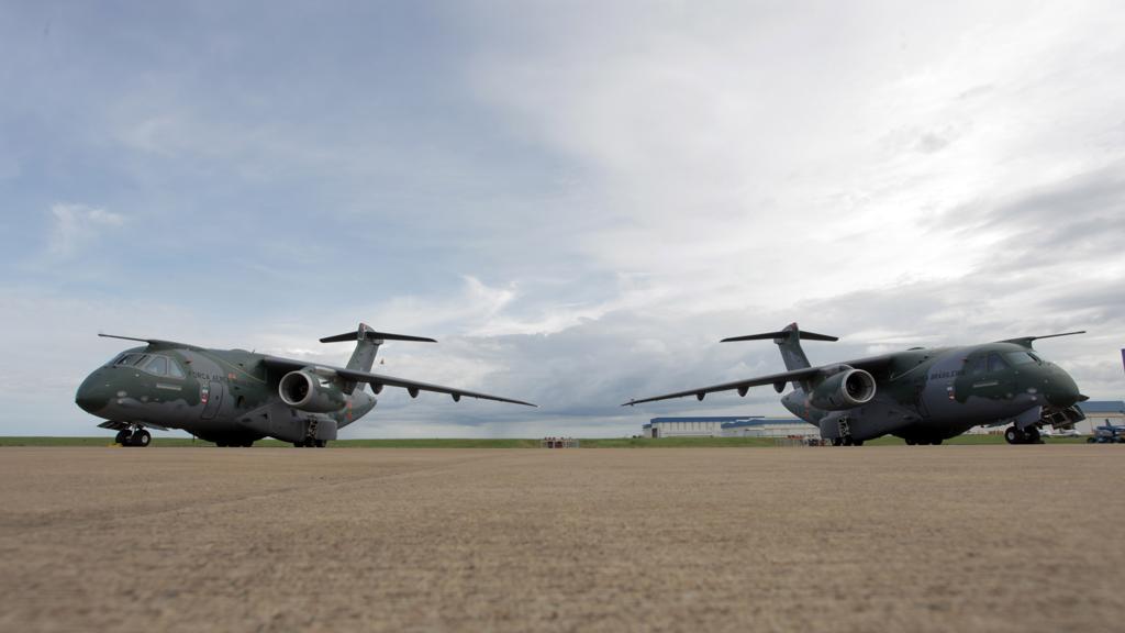 Aviões militares KC 390 da Embraer | EMBRAER/DIVULGAÇÃO