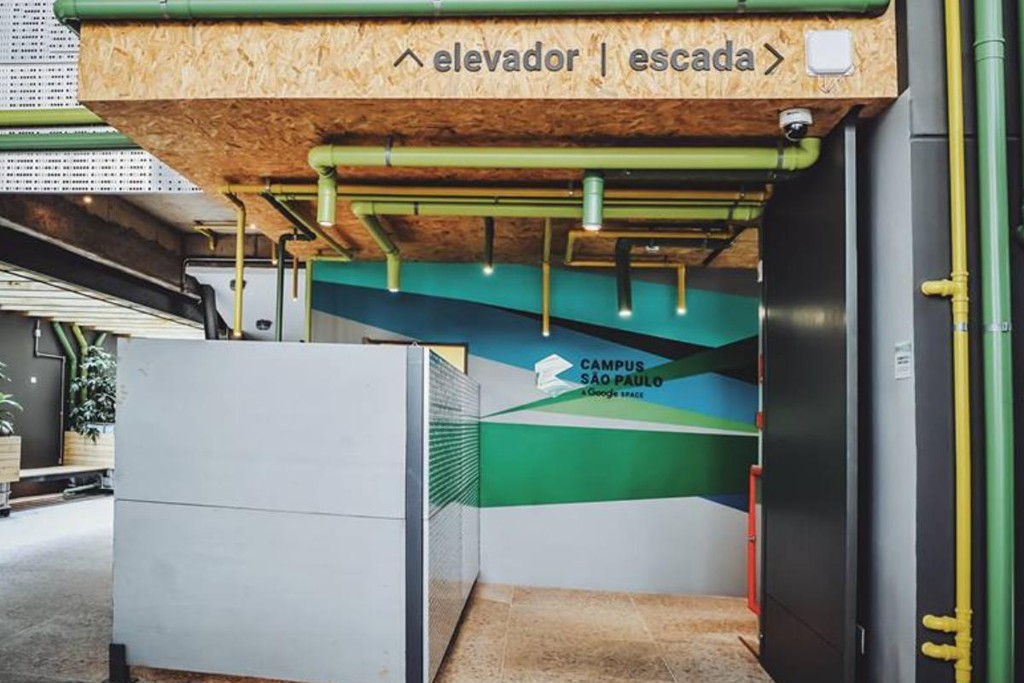 Entrada do Campus Google em São Paulo. Espaço vai receber a aceleradora da empresa, Launchpad Accelerator.