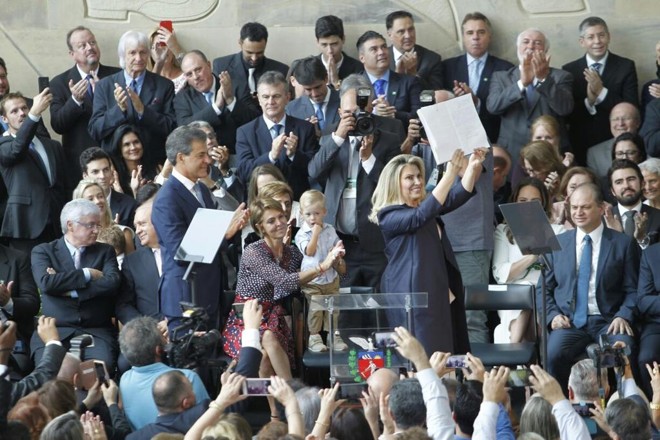 Cida toma posse no Palácio Iguaçu. | Daniel Caron/Gazeta do Povo