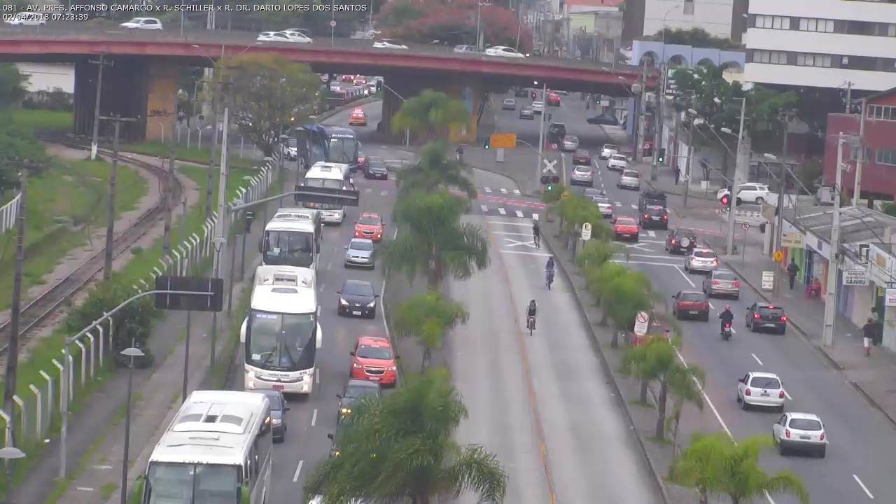 Nos arredores da rodoviária, o trânsito permaneceu intenso até 8h40, segundo a Setran | Divulgação/Setran