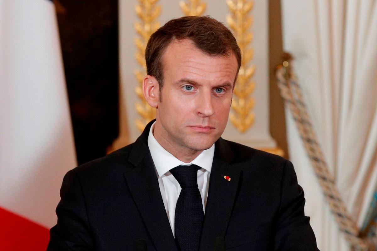 "Nós temos prova de que na semana passada armas químicas foram usadas pelo regime de Bashar al-Assad", disse Macron | YOAN VALAT/AFP