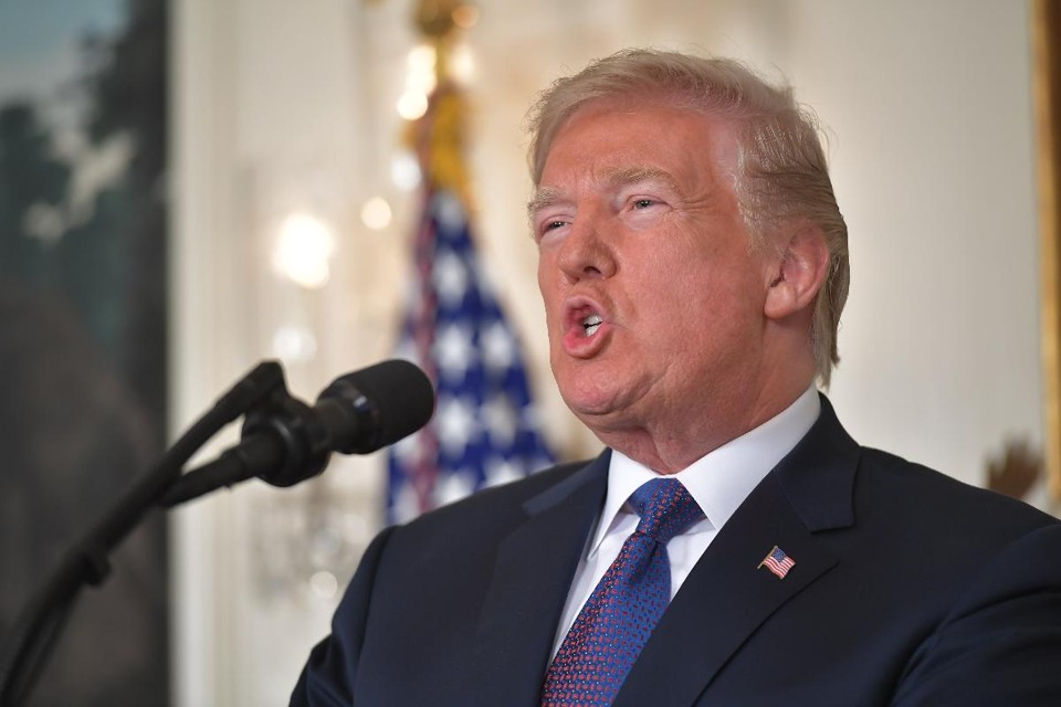 “O objetivo de nossas ações  é estabelecer um forte dissuasor contra a produção, propagação e uso de armas químicas”, disse Trump | MANDEL NGAN/
AFP