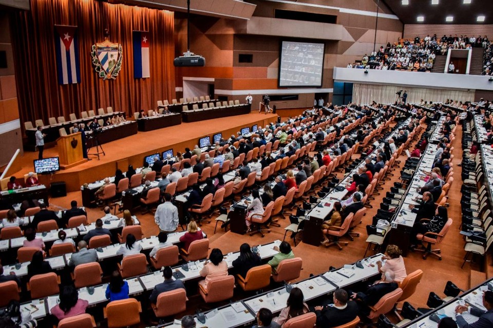 A Assembleia Nacional de Cuba durante a sessão que nomeará o novo presidente do país | ADALBERTO ROQUE/AFP