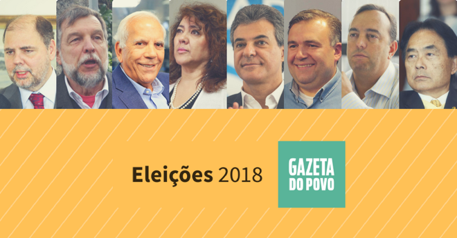 Oito pré-candidatos ao Senado foram sabatinados pela Gazeta do Povo. | Montagem/Gazeta do Povo/