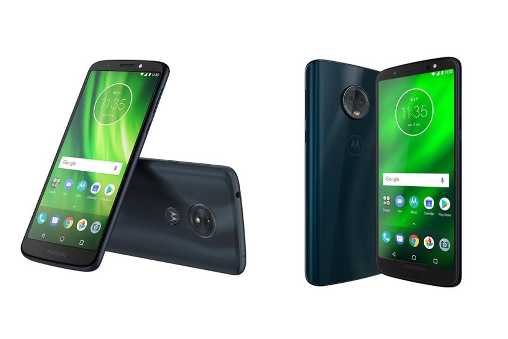 Moto G6 Play e Moto G6 Plus, dois dos três modelos anunciados hoje. | Motorola/Divulgação