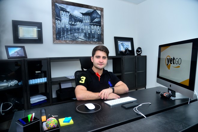 Gervásio Morgado, CEO da YetGo, noe scritório da empresa em Belém (PA). | Emanoel Santots/