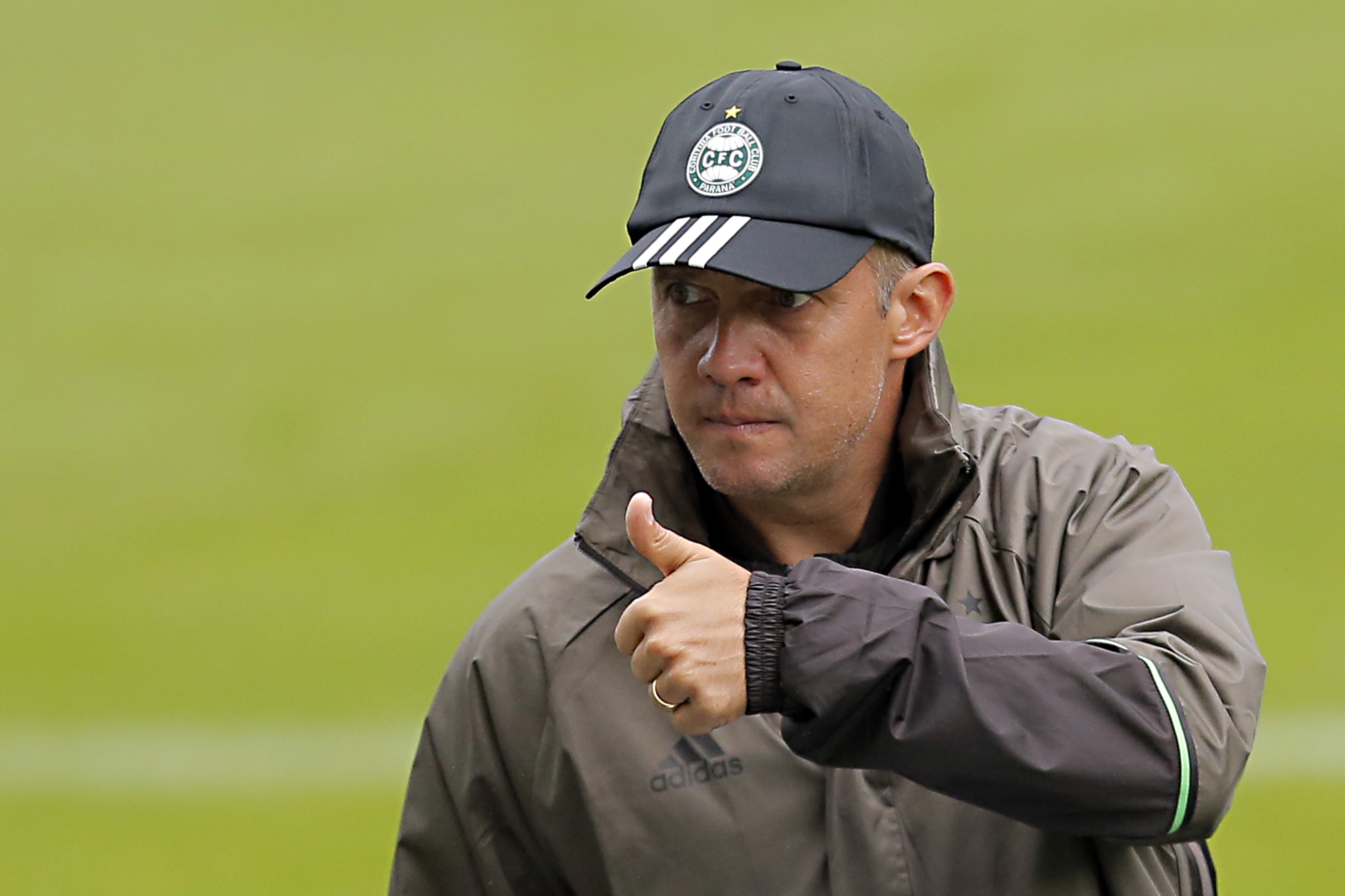 Eduardo Baptista no último treino do Coritiba. | Albari Rosa/Gazeta do Povo