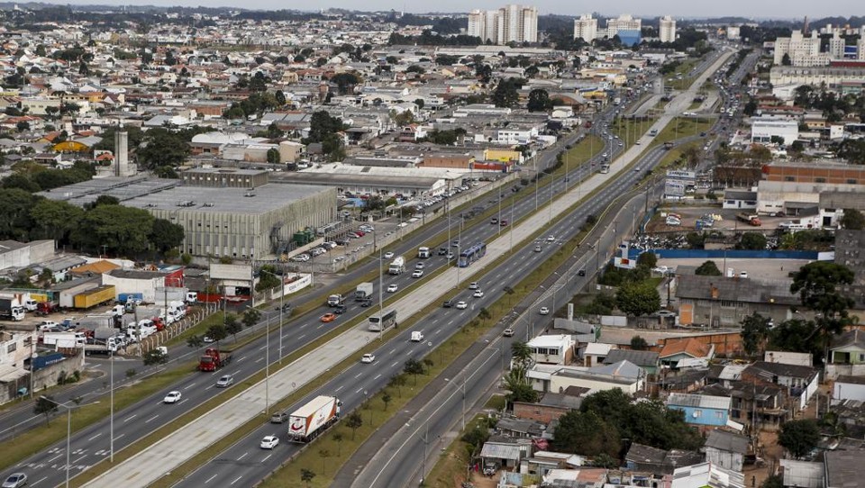 Foto aérea da Linha Verde, em Curitiba | Henry Milleo/Gazeta do Povo