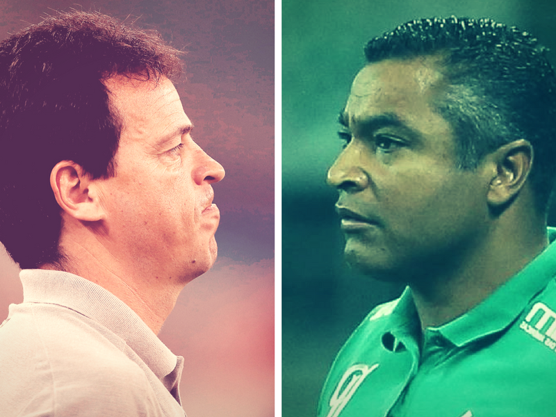 Fernando Diniz e Roger Machado: duelo de técnicos. | Jonathan Campos/Gazeta do Povo e Cesar Greco/Ag Palmeiras